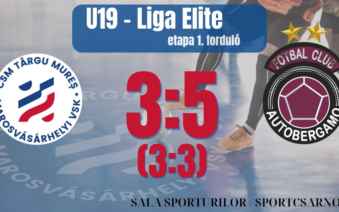 FUTSAL: Am pierdut în ultimul minut