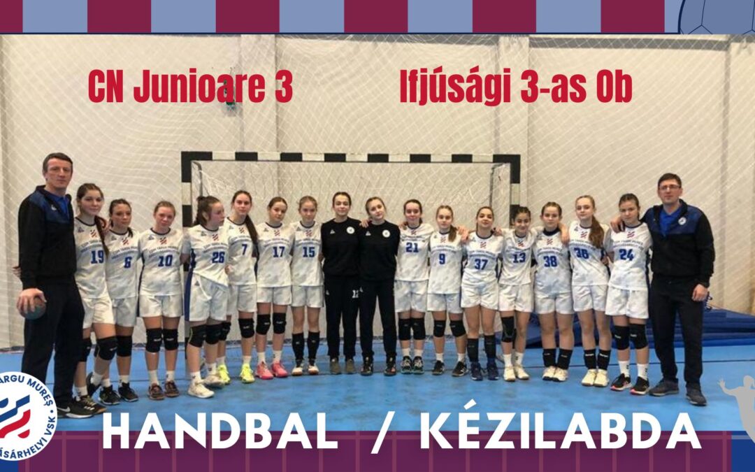 HANDBAL – JUNIOARE 3: O nouă victorie în deplasare!