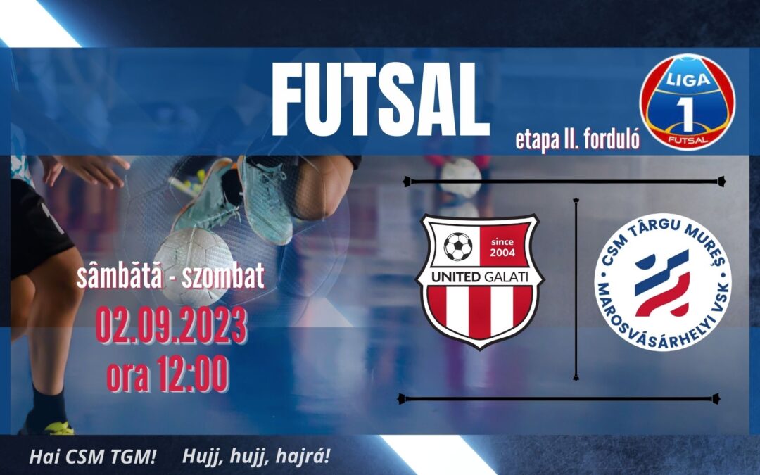 FUTSAL: Cu campioana în etapa 2