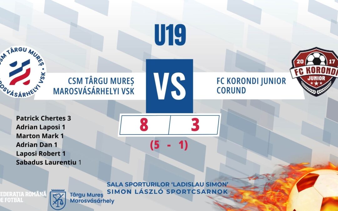 FUTSAL-U19: Victorie conturată în prima repriză