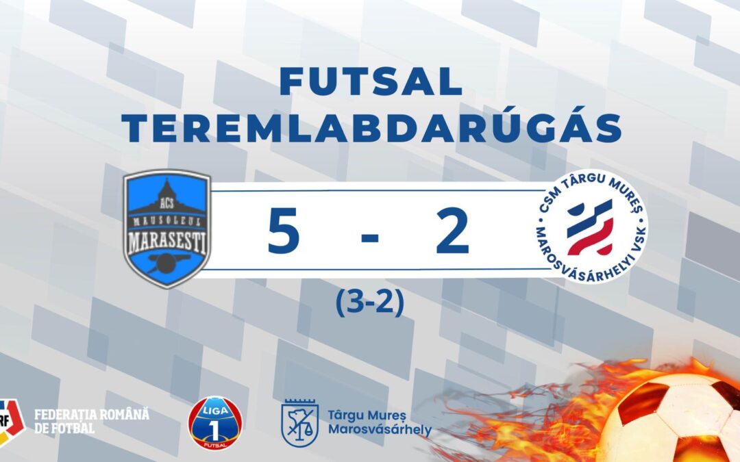 FUTSAL: Nu am reuşit nici în ultimul meci