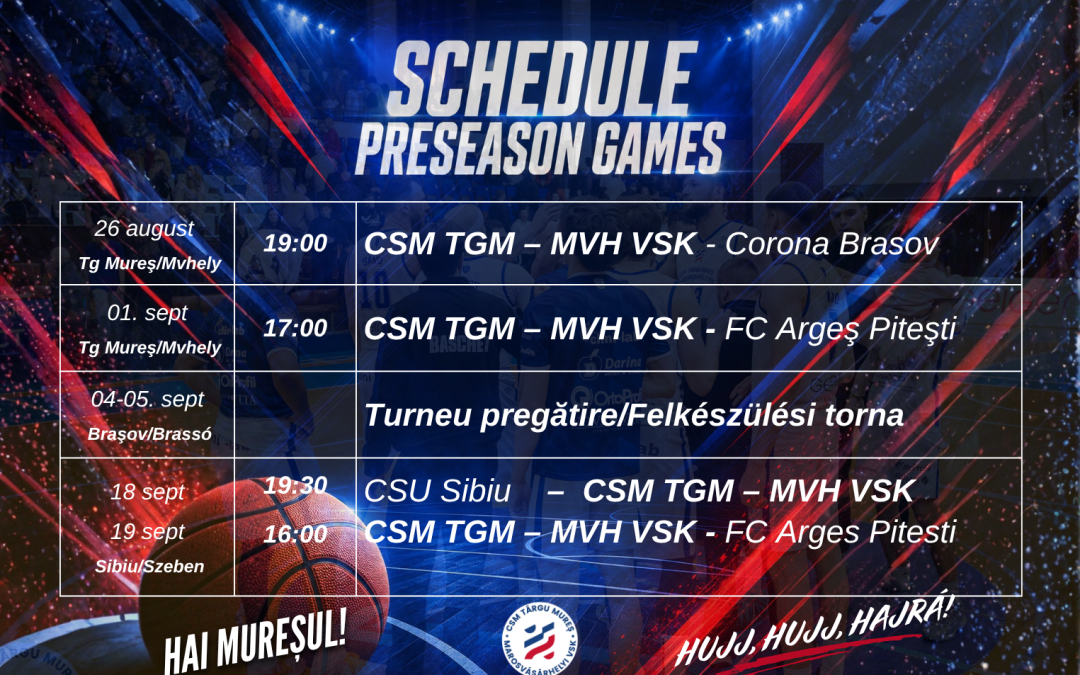 Programul meciurilor amicale